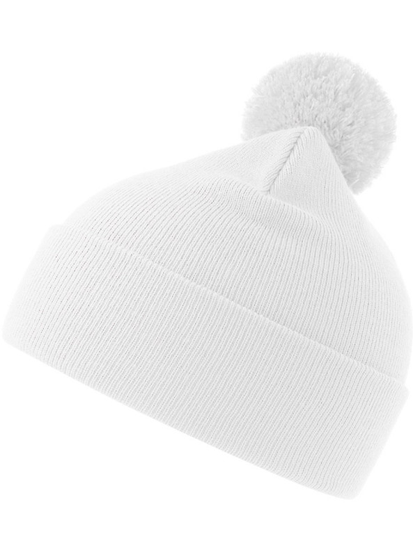 Atlantis ACWIPO - Atlantis Wind S Pompom Recycled Beanie Double Skin Cuffed