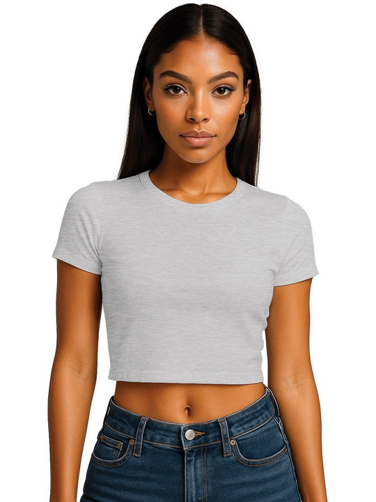 Casual Classics CRBT600L - Casual Combed 220 Ladies Cropped Baby T