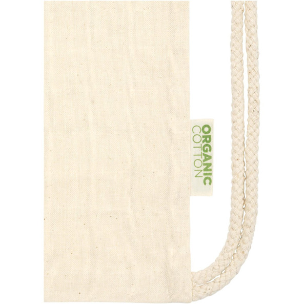 Odisha 140 g/m² OCS organic drawstring bag 5L  - EgotierPro 120781