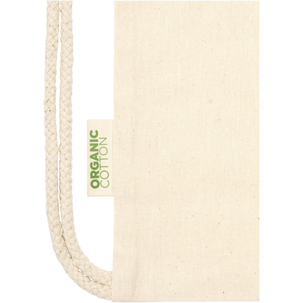 Odisha 140 g/m² OCS organic drawstring bag 5L  - EgotierPro 120781