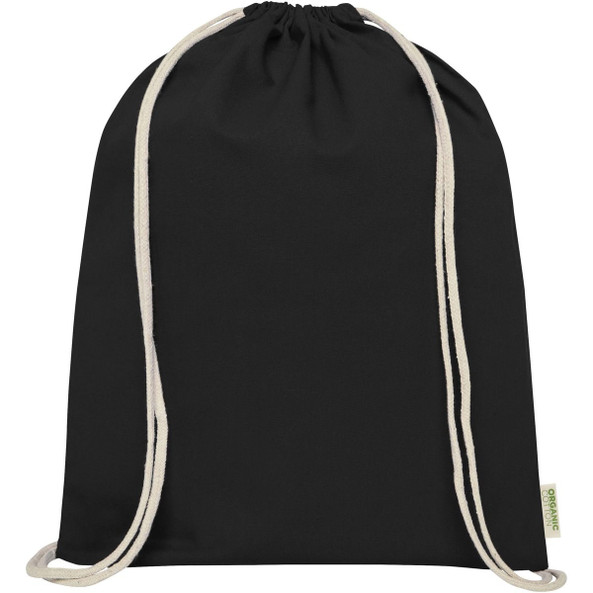 Odisha 140 g/m² OCS organic drawstring bag 5L  - EgotierPro 120781