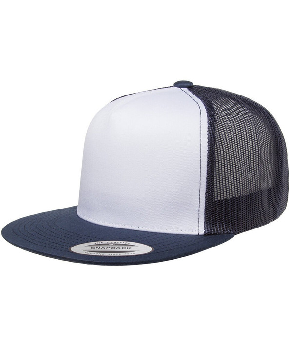 YP Classics 6006W - Adult Trucker with White Front Panel Cap
