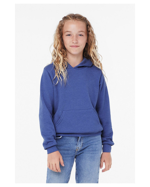 Bella+Canvas 3719Y - Youth Sponge Fleece Pullover Hooded Sweatshirt