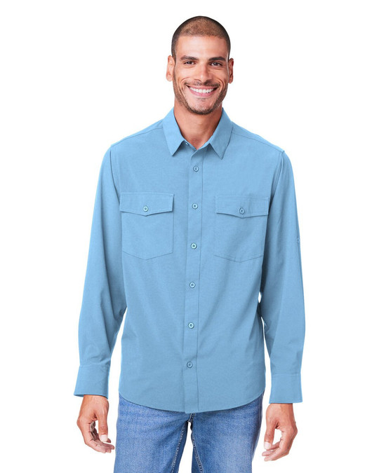 CORE365 CE510L - Chemise Marina à manches longues Ultra UVP® pour hommes