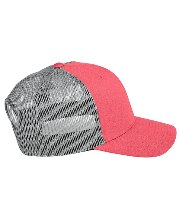 Team 365 TT802 - by Yupoong® Adult Zone Sonic Heather Trucker Cap