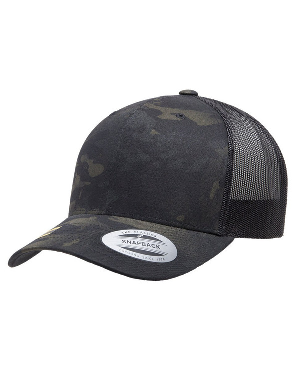 YP Classics 6606MC - Retro Trucker Multicam® Snapback Cap