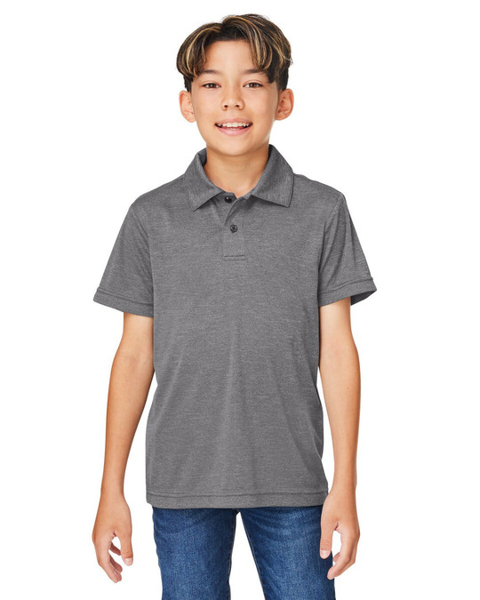Team 365 TT51HY - Polo de performance Zone Sonic Heather pour les jeunes