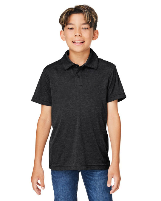 Team 365 TT51HY - Polo de performance Zone Sonic Heather pour les jeunes