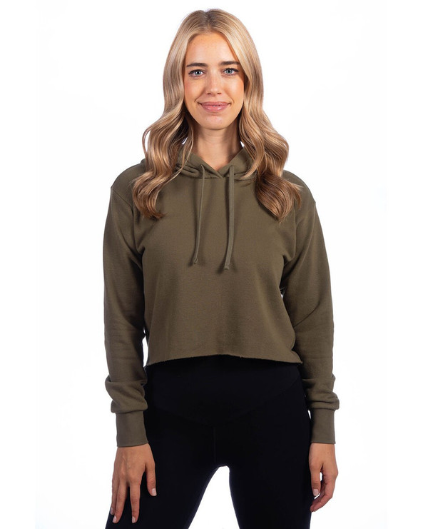 Next Level 9384 - Ladies Laguna Cropped Pullover Hooded Sweatshirt