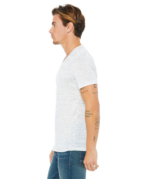 Bella+Canvas 3655C - Unisex Textured Jersey V-Neck T-Shirt
