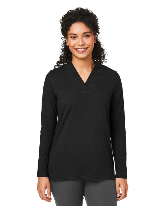 Devon & Jones DP121W - Haut tricoté à col châle Raleigh pour dames