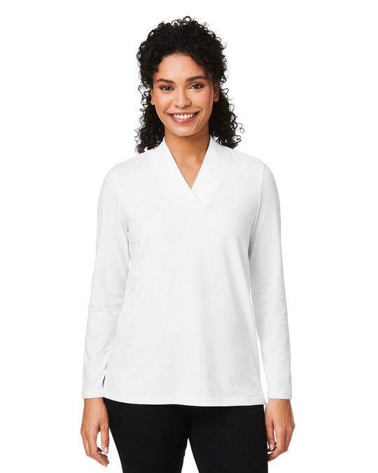 Devon & Jones DP121W - Haut tricoté à col châle Raleigh pour dames