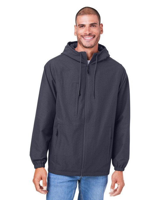 Harriton M73 - Veste à capuche unisexe en sergé Flex
