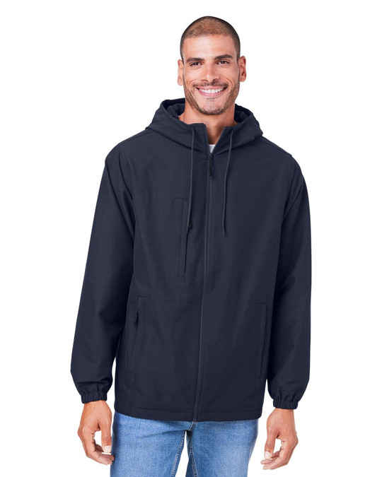 Harriton M73 - Veste à capuche unisexe en sergé Flex