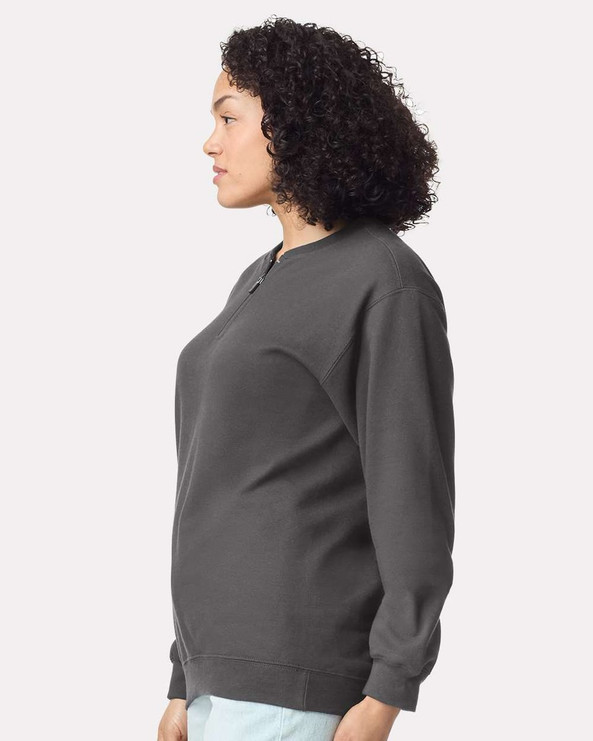 Gildan SF008 - Sweatshirt unisexe Softstyle Midweight Fleece Quarter-Zip