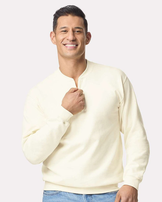 Gildan SF008 - Unisex Softstyle Midweight Fleece Quarter-Zip Sweatshirt