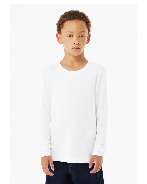 Bella+Canvas 3501YCV - Youth Heather CVC Long-Sleeve T-Shirt