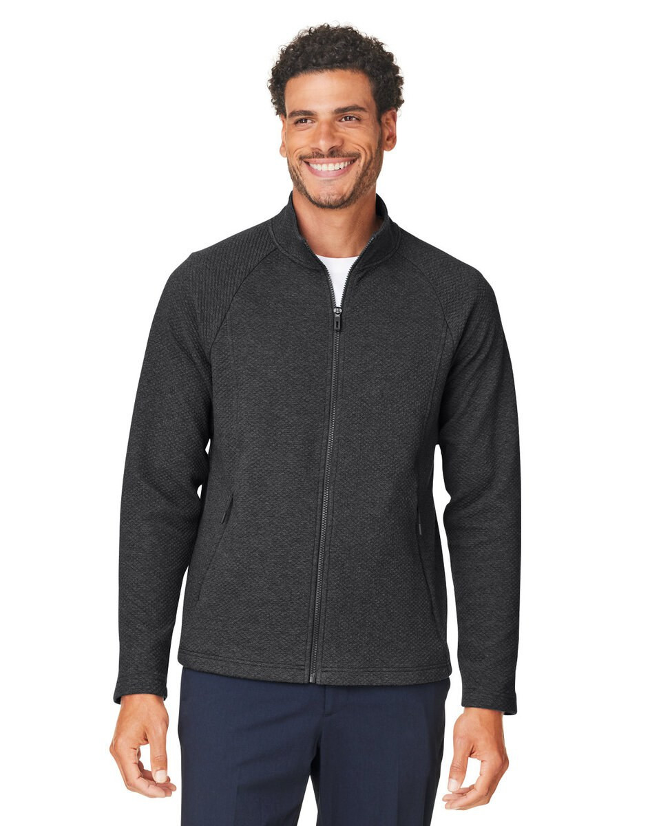 North End NE727 - Hommes Spirit Textured Full-Zip