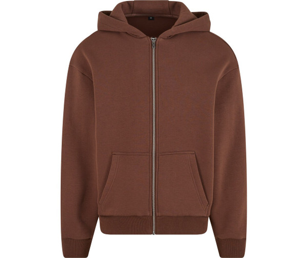 BUILD YOUR BRAND BY285 - FLUFFY ZIP HOODY