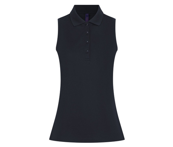 HENBURY HY477 - LADIES' SLEEVELESS COOLPLUS® POLO SHIRT