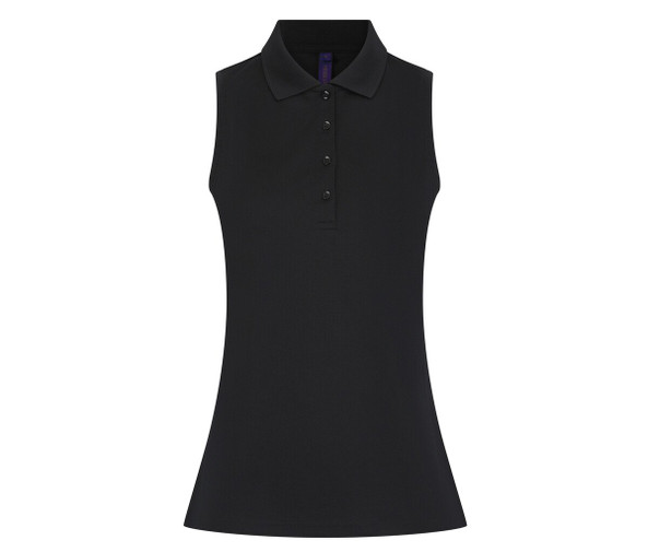 HENBURY HY477 - LADIES' SLEEVELESS COOLPLUS® POLO SHIRT
