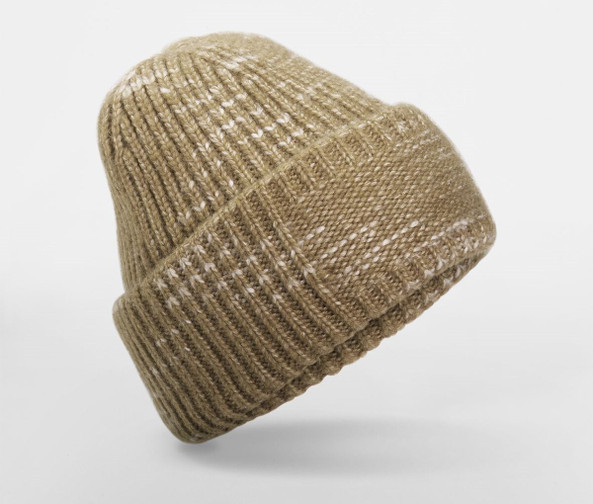 BEECHFIELD BF330R - CHUNKY KNITTED PATCH BEANIE