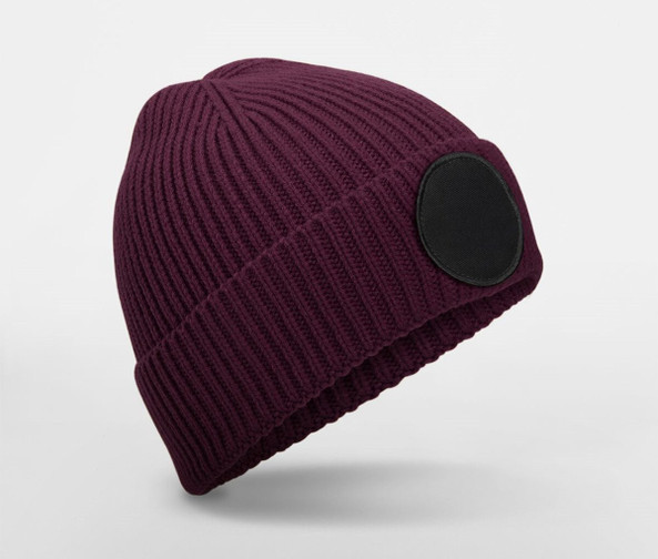 BEECHFIELD BF332R - CIRCULAR FASHION PATCH BEANIE
