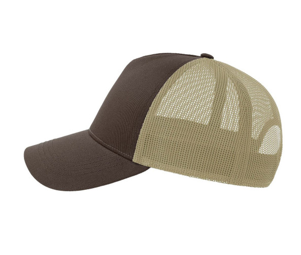 ATLANTIS HEADWEAR AT228 - 5-panel cotton trucker-style cap