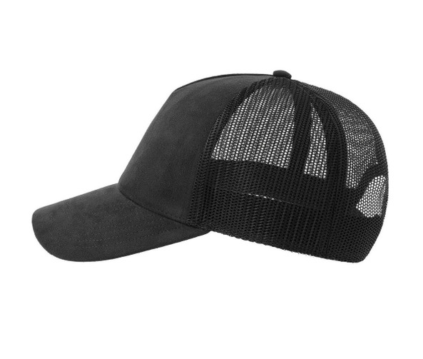 ATLANTIS HEADWEAR AT277 - Faux suede trucker-style cap