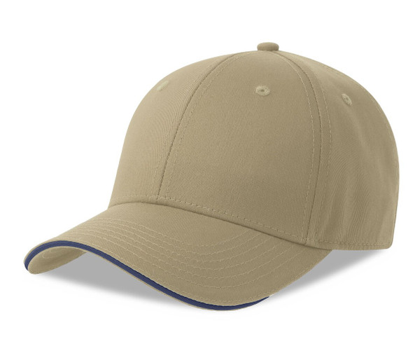 ATLANTIS HEADWEAR AT291 - 6-panel cap with sandwich piping