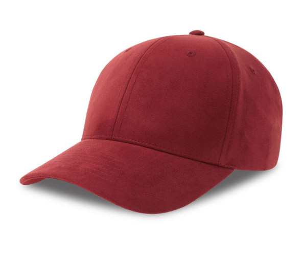 ATLANTIS HEADWEAR AT287 - Casquette 6 pans mid visor faux suède