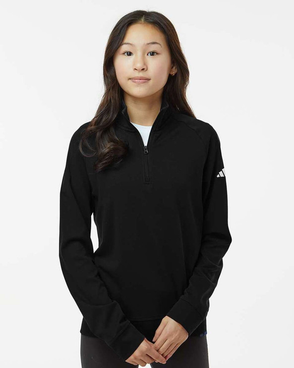 Adidas A4001 - Youth Quarter-Zip Pullover