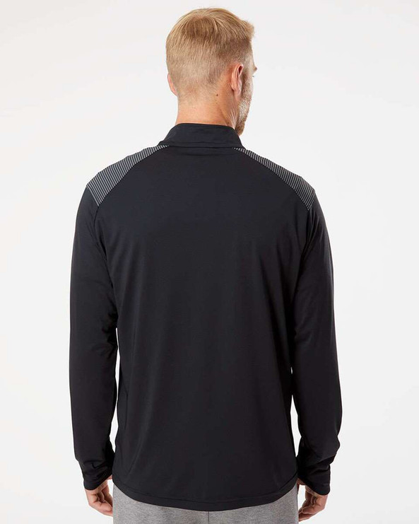 Adidas A520 - Shoulder Stripe Quarter-Zip Pullover