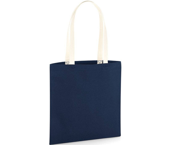 Westford mill W801C - EARTHAWARE® ORGANIC BAG FOR LIFE - CONTRAST HANDLES