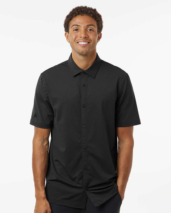 Adidas A595 - Button Down Short Sleeve Shirt