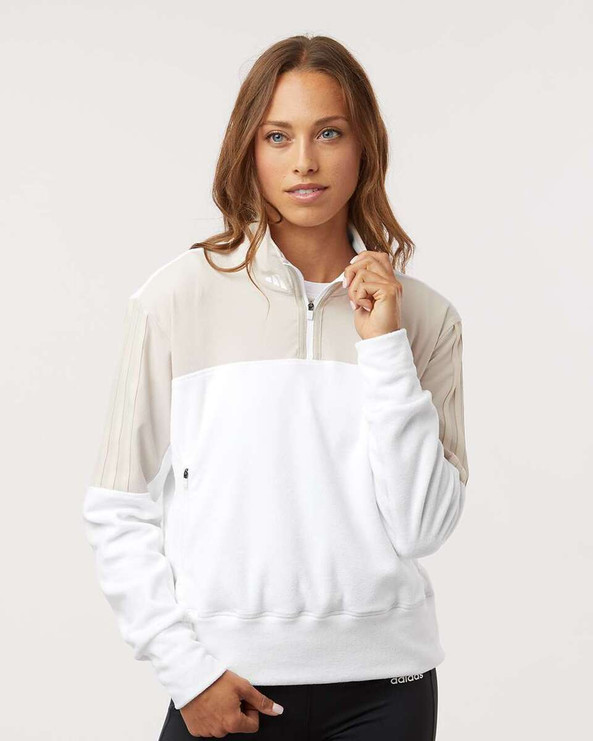 Adidas A601 - Women's Fleece Quarter-Zip Pullover