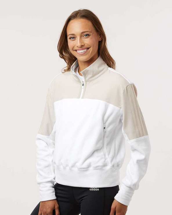 Adidas A601 - Women's Fleece Quarter-Zip Pullover
