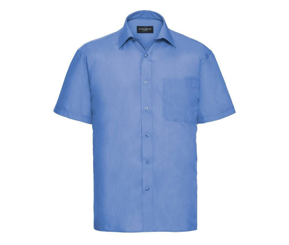 Russell Collection JZ935 - Men's Short Sleeve Polycotton Easy Care Poplin Shirt