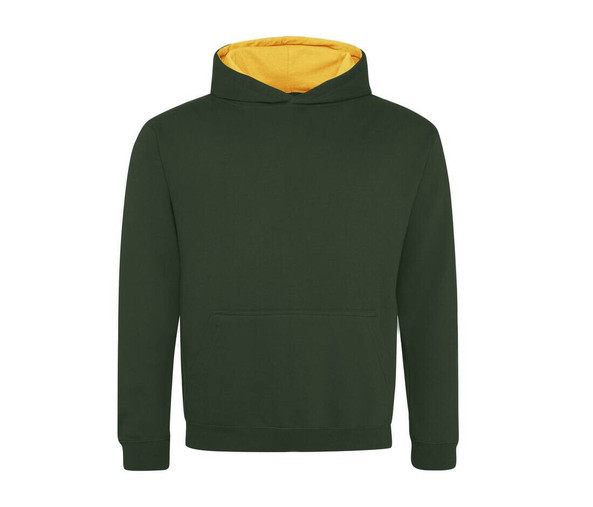AWDIS JH03J - Sweat enfant capuche contrastée