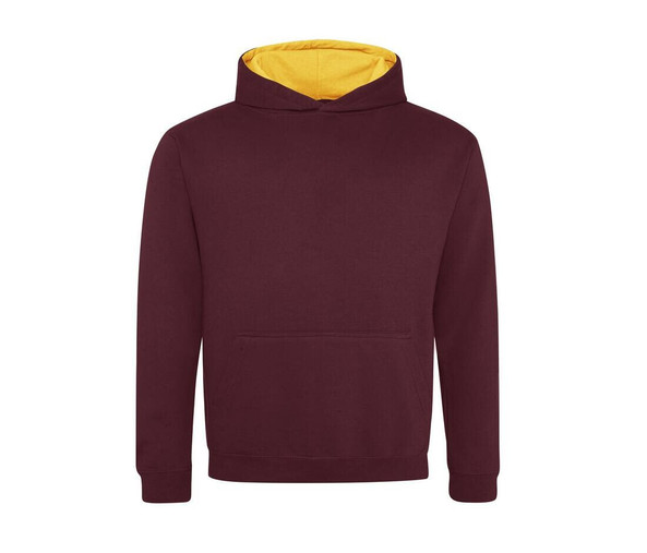 AWDIS JH03J - Kontrastes Kapuzen-Sweatshirt