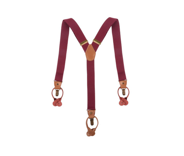 KARLOWSKY KYAG3 - Plain coloured modern suspenders with urban charm