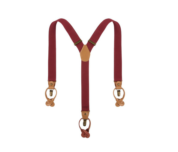 KARLOWSKY KYAG3 - Plain coloured modern suspenders with urban charm
