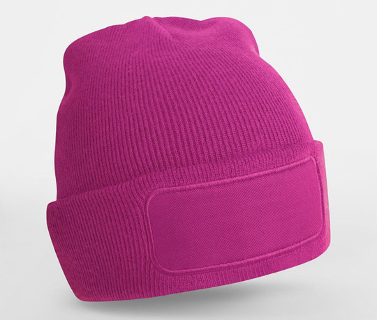 BEECHFIELD BF445 - Beanie with patch for decoration