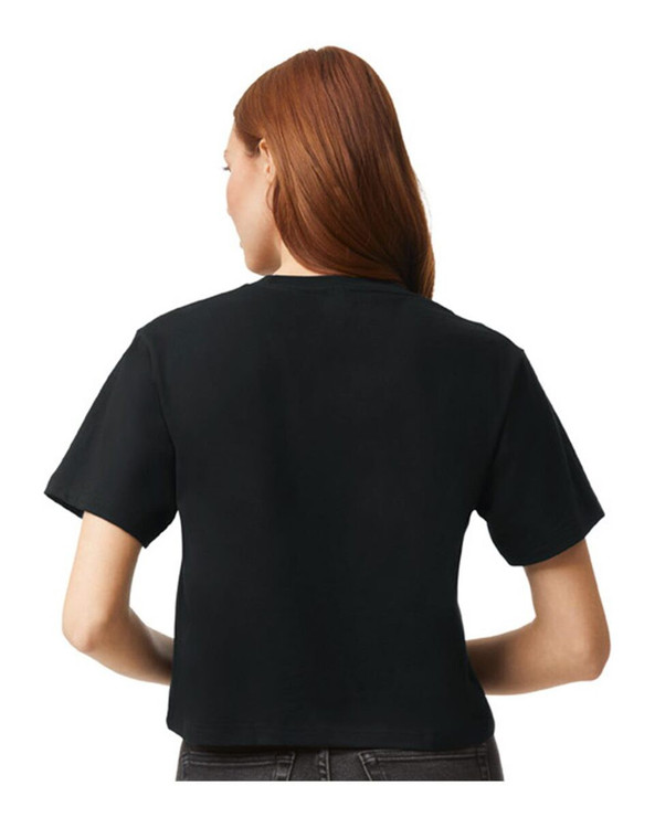 American Apparel 102 - Camiseta Boxy de punto fino para mujer