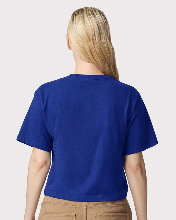 American Apparel 102 - Camiseta Boxy de punto fino para mujer