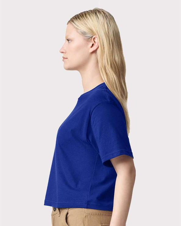 American Apparel 102 - Camiseta Boxy de punto fino para mujer