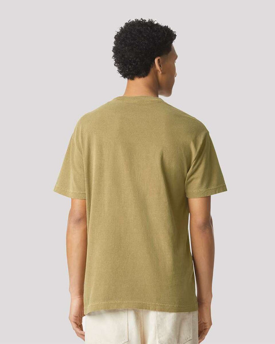 American Apparel 1301GD - Camiseta de algodón de alto gramaje teñida en prenda