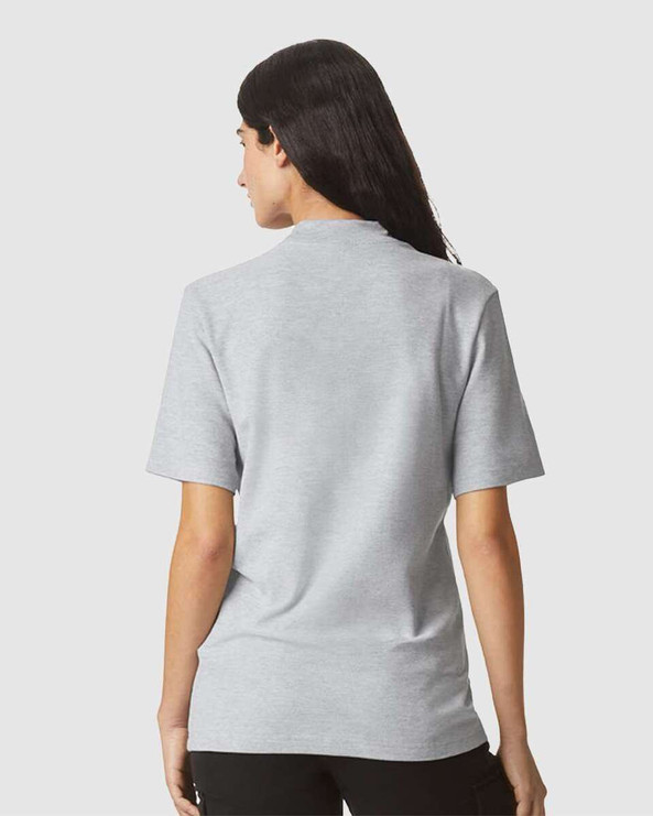 American Apparel 1PQ - Pique Mockneck Tee