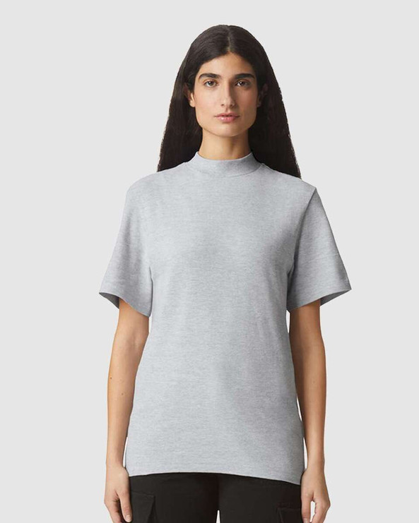 American Apparel 1PQ - Pique Mockneck Tee