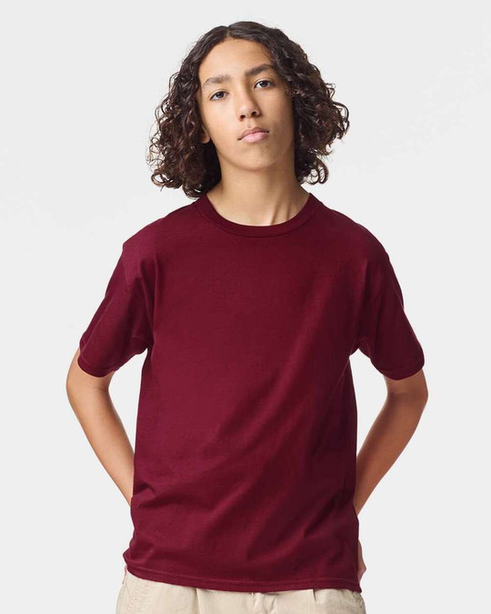American Apparel 2001Y - Camiseta juvenil de punto fino